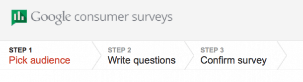 Google Consumer Surveys 3 pasos