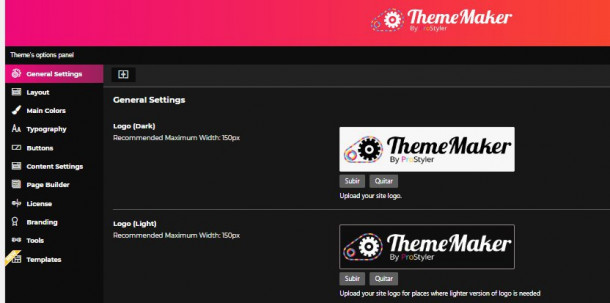 ThemeMaker Dashboard