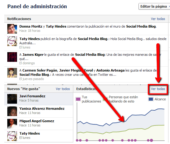 Cómo utilizar Estadísticas para captar fans Insights)