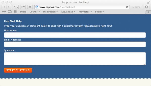 Zappos Atención al cliente Social Media