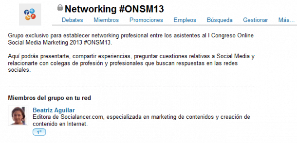 Networking #ONSM13 Linkedin Socialancer