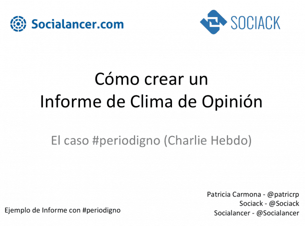 Crear informe de clima de opinión