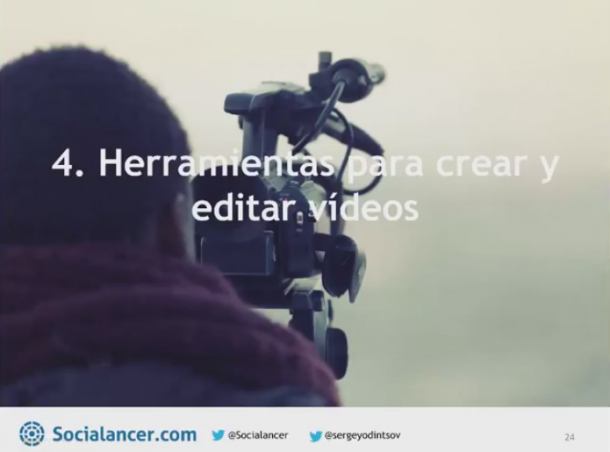 Herramientas creación y edición de vídeos