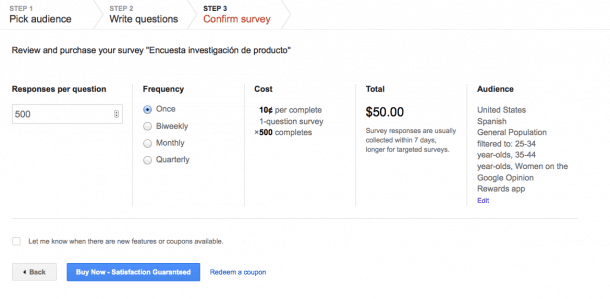 Confirma Google Surveys e1435221701918 Google Consumer Surveys: la nueva herramienta para analizar tu mercado