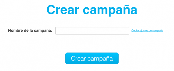 Crear campaña GetResponse