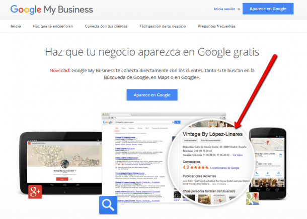 Google My Business e1450900395246 2 Casos de Éxito (españoles) en Redes Sociales que te resultarán de mucha inspiración