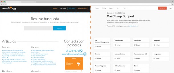 soporte-acumbamail-vs-mailchimp