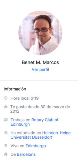 Perfil Usuario Facebook Messenger