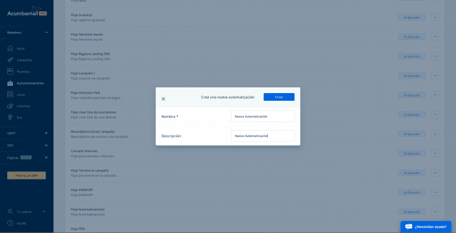 automatizaciones acumbamail