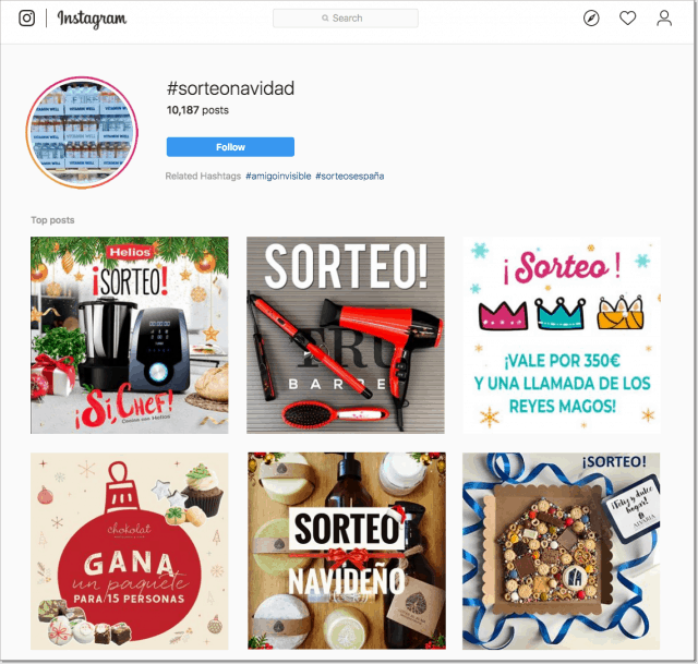 hashtag sorteo instagram easypromos