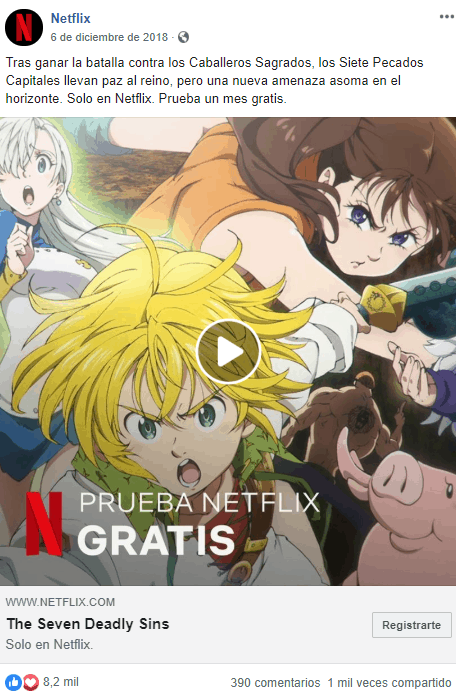 Netflix facebook ads socialancer