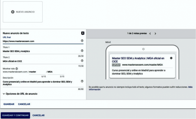 creacion anuncios google ads