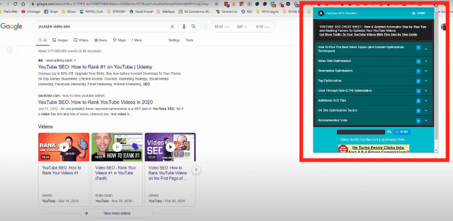 extensiones de chrome youtube seo