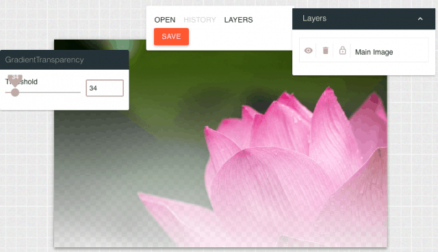 filtro para fotos gradiente