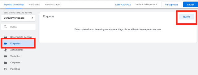 nueva google tag manger