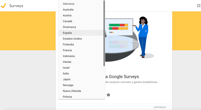 google survey - paises