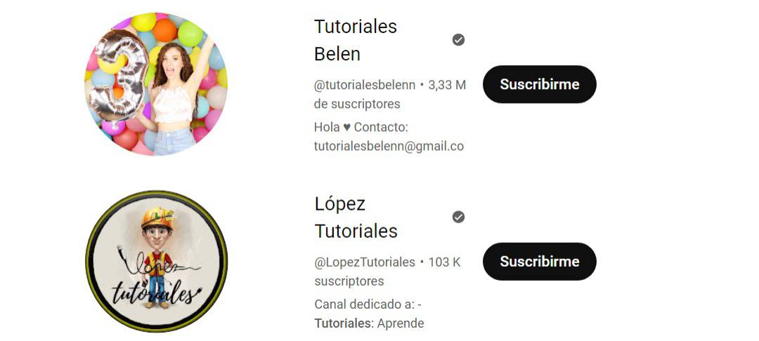 canal de youtube tutoriales