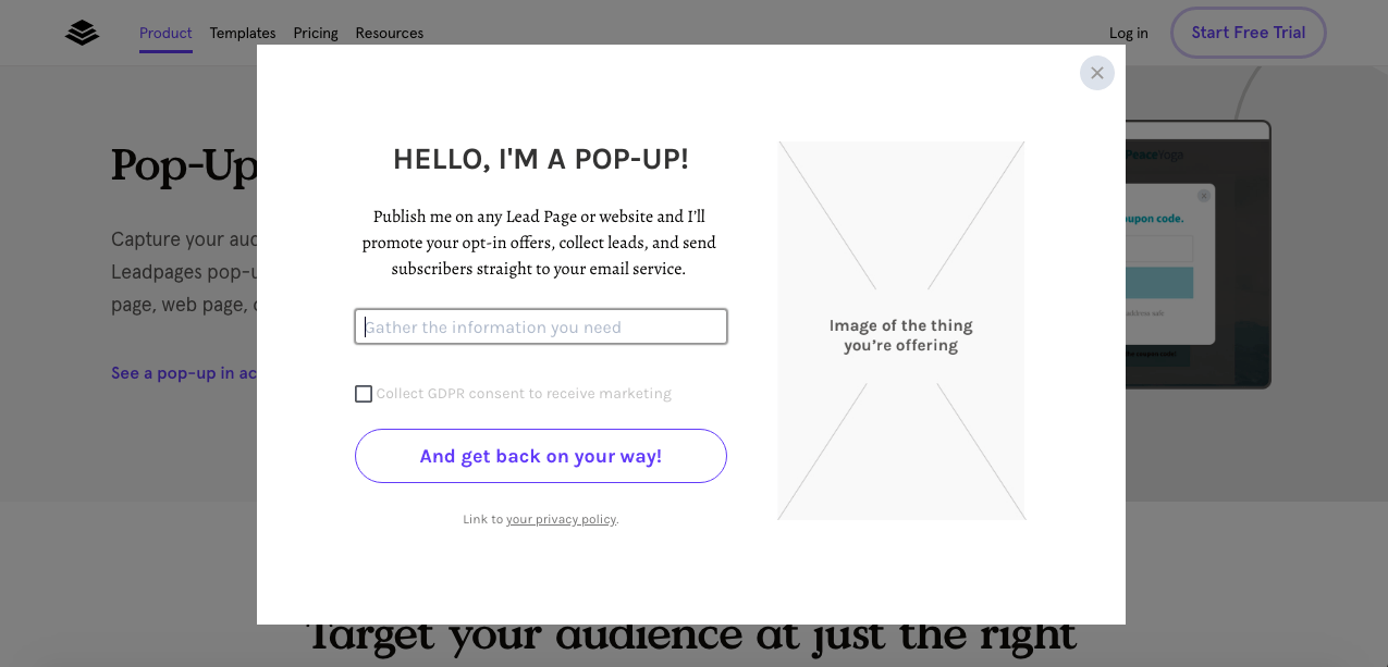 popup leadpages