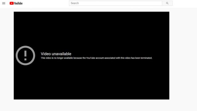 cuenta cancelada youtube