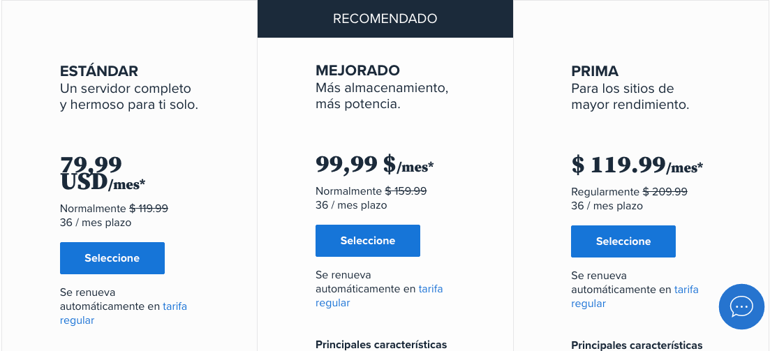 bluehost precios 5