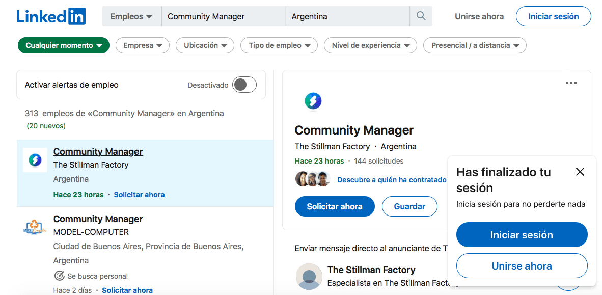 community manager trabajo 2