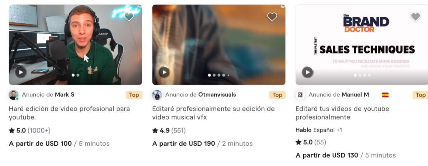 cuanto gana un editor de videos