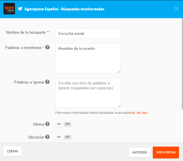 escucha social agorapulse