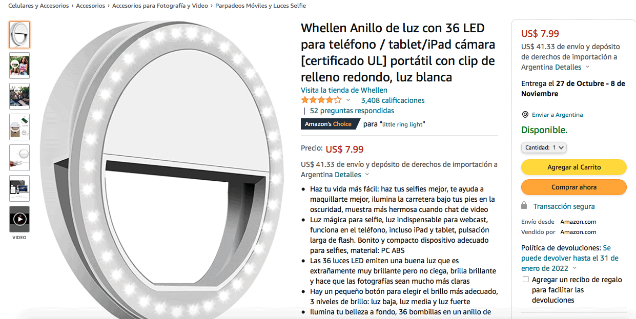 precios aro de luz 1