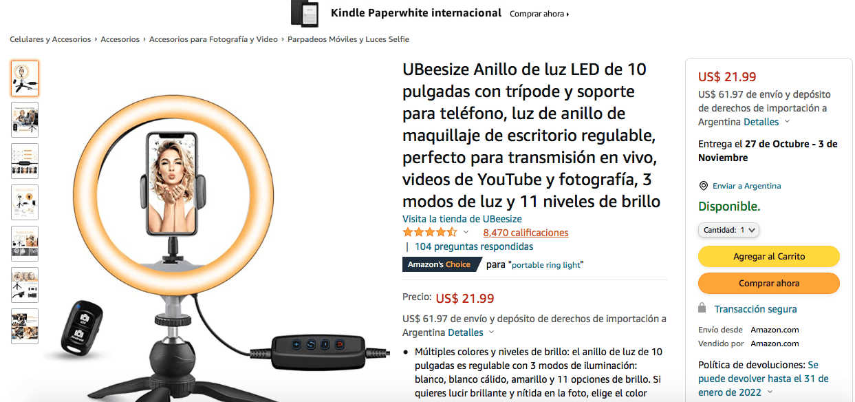 precios aro de luz 2