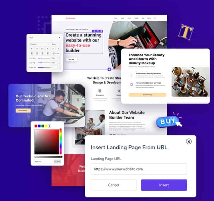 landing page sitio web