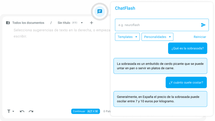 chat con inteligencia artificial