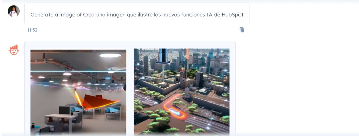 hubspot imagenes ia