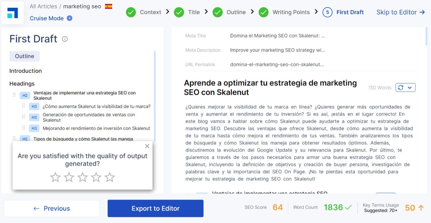 contenido seo scalenut