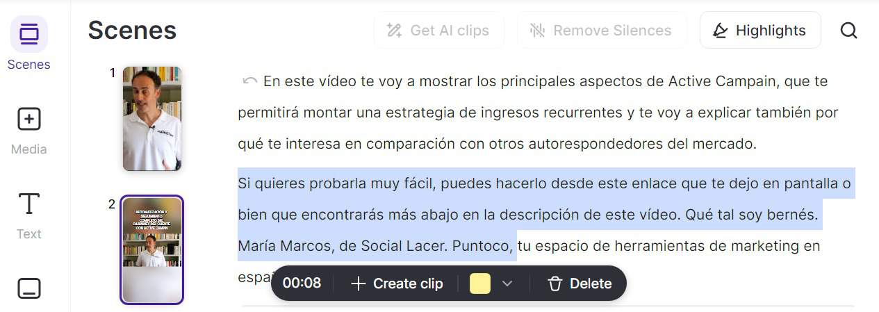 editor de video con inteligencia artificial vizard