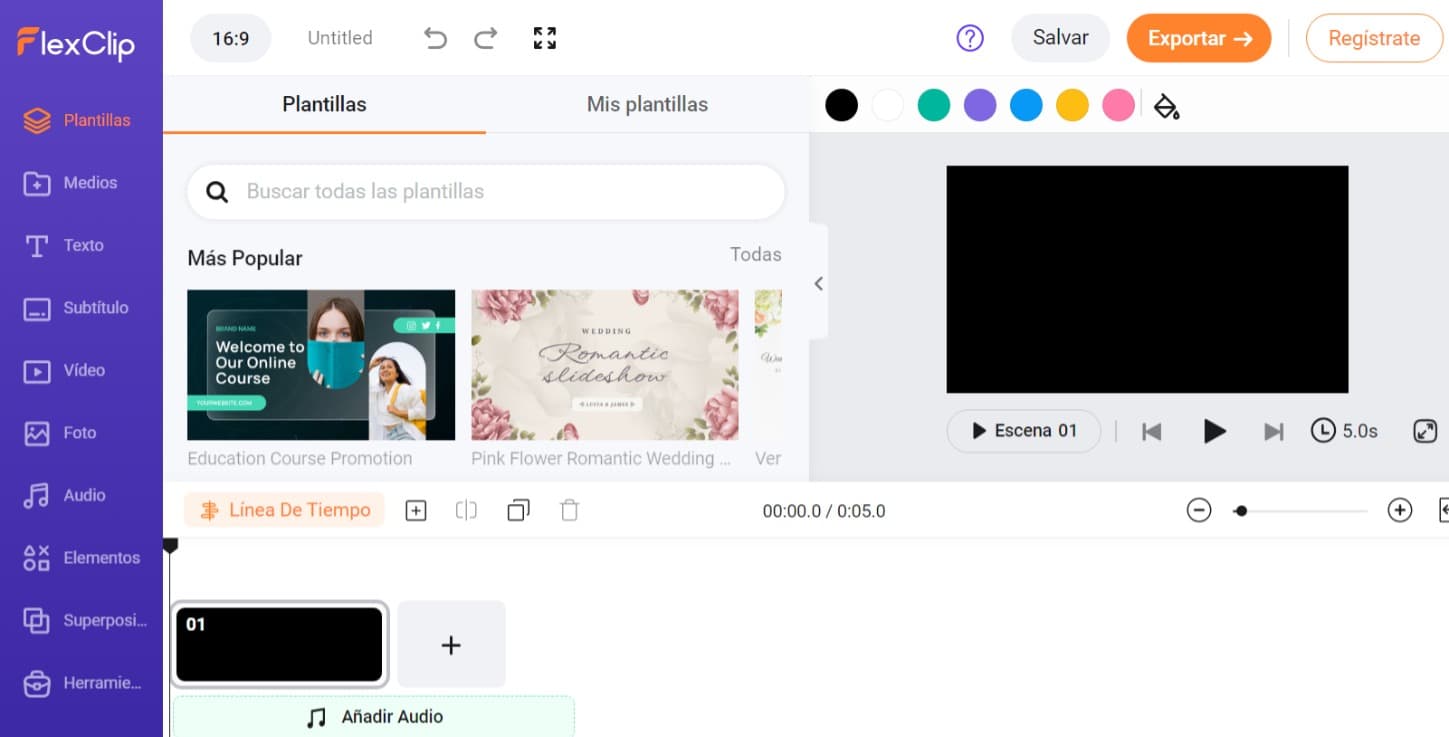 como crear videos con ia - flexclip