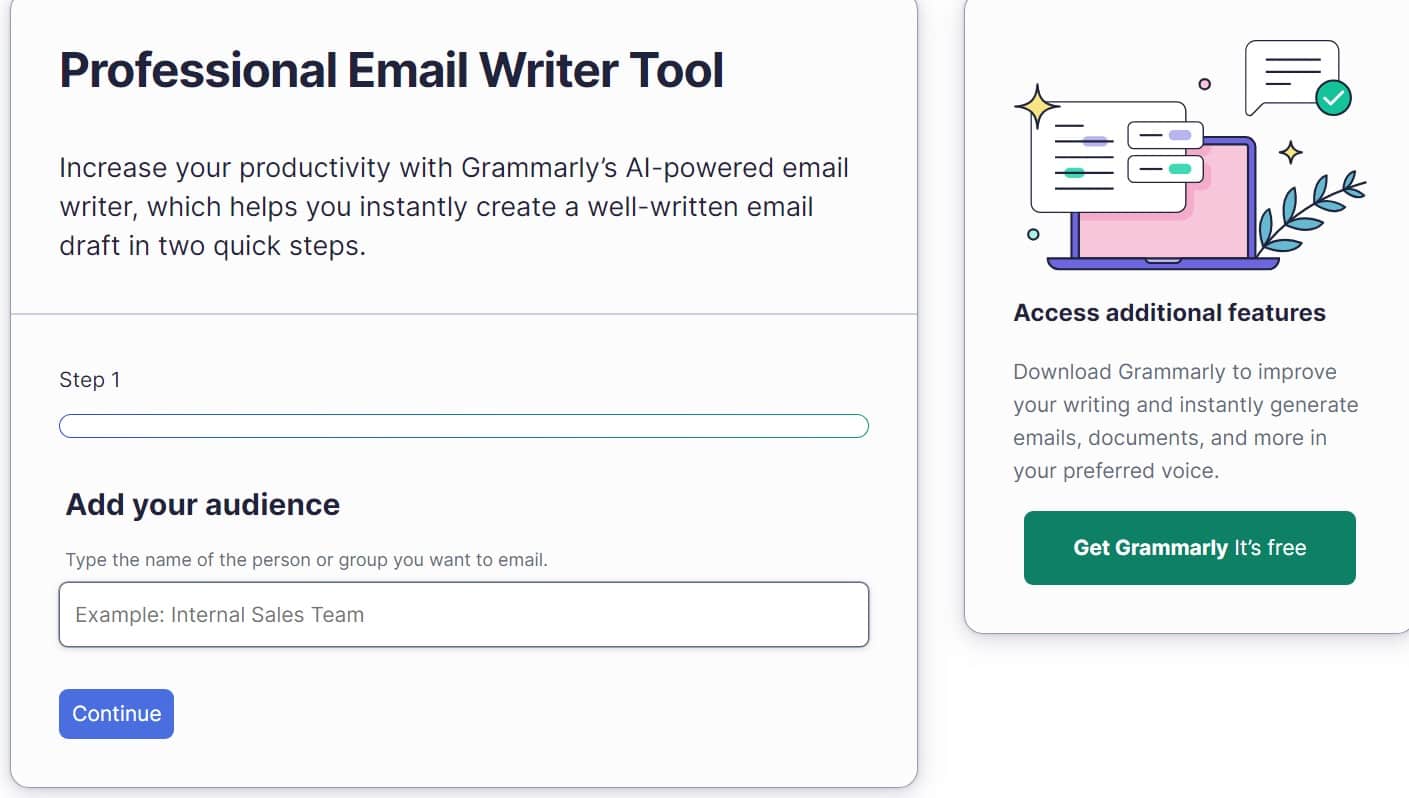 grammarly ai email