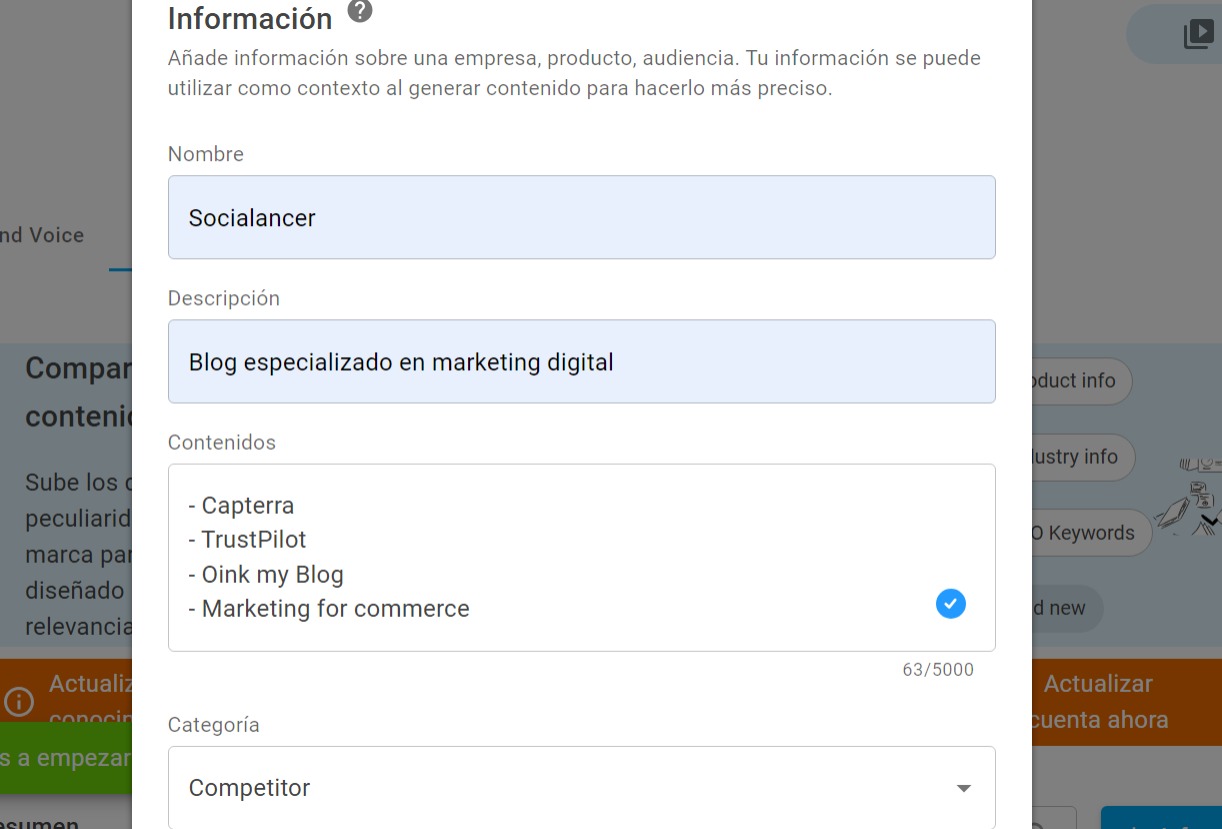 contenido de marca ejemplo 5