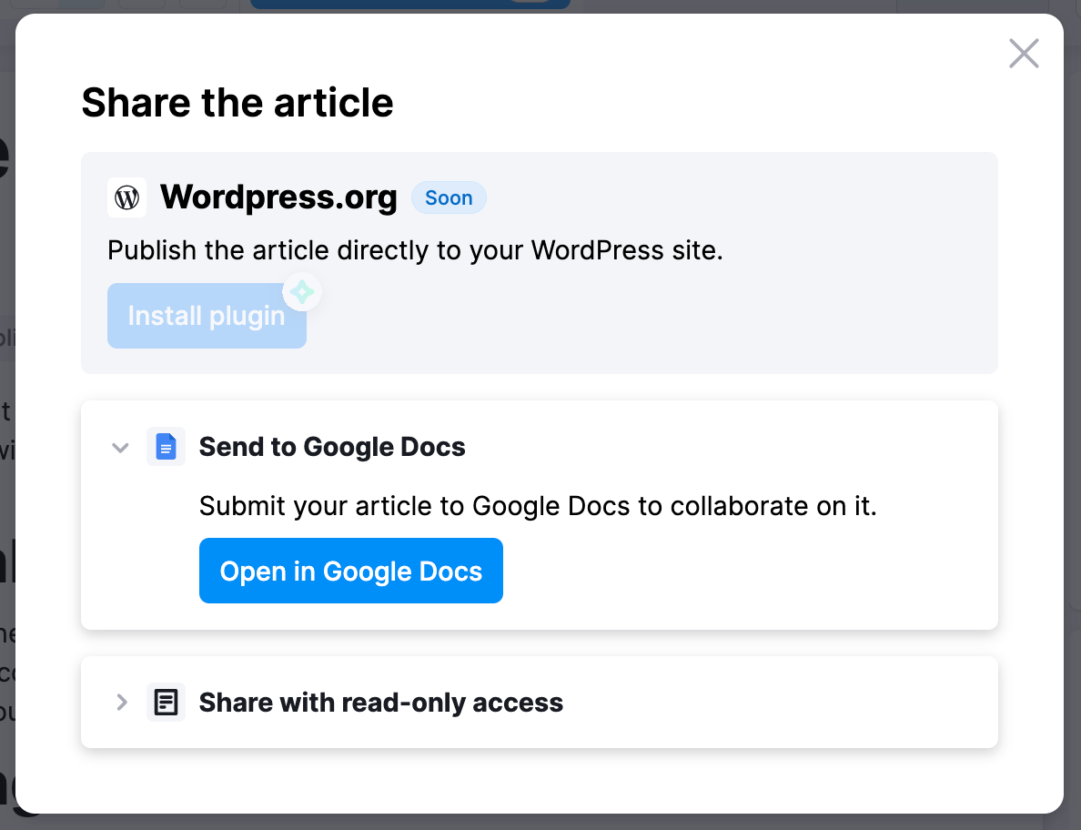 wordpress contentshake ai